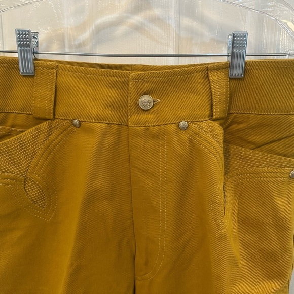Versace Men's Vintage Gold Jeans. 5 Pocket Medusa Studs Size 48 31x41 - Picture 4 of 14